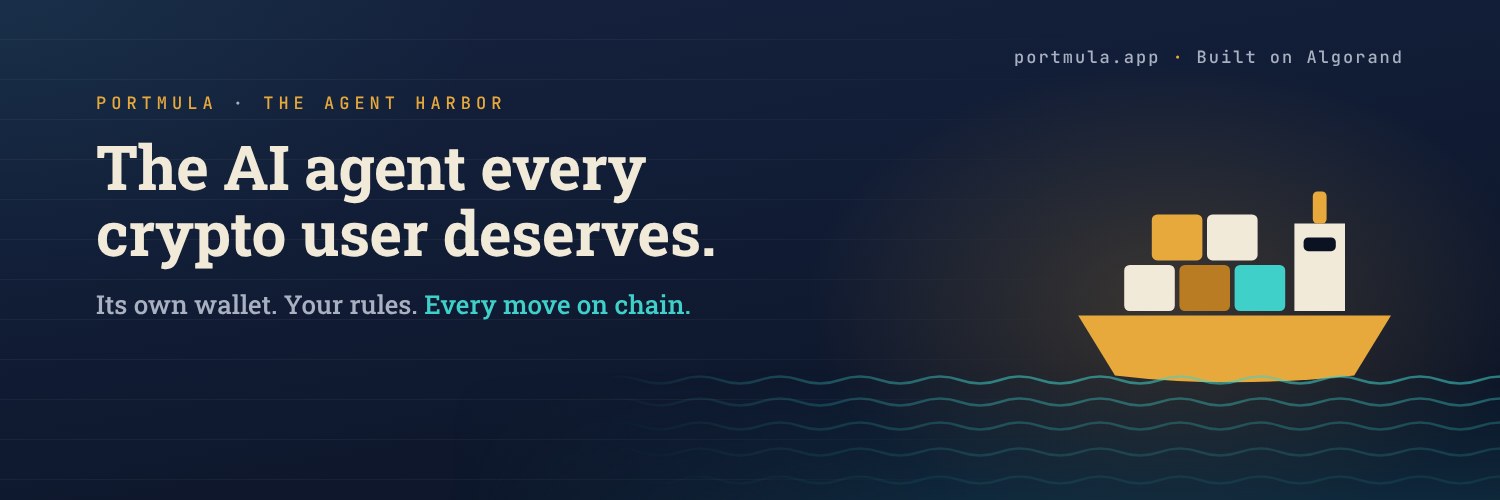 PortMula, the Agent Harbor. Its own wallet. Your rules. Every move on chain.